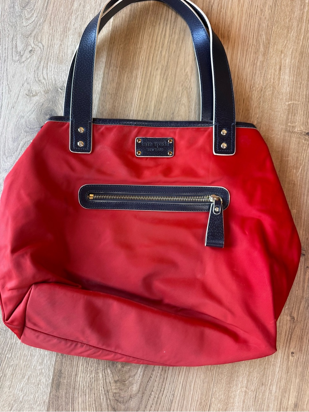 Kate Spade red tote Like New